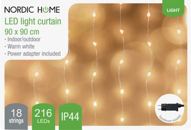 Nordic Home Christmas lysgardin 4420033 (hvit)
