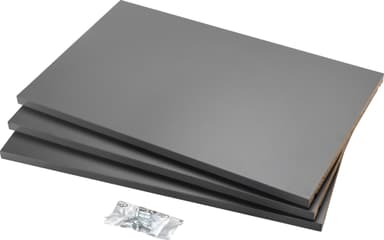 Epoq Click Graphite melaminhylle 50x35 (3 stk.)