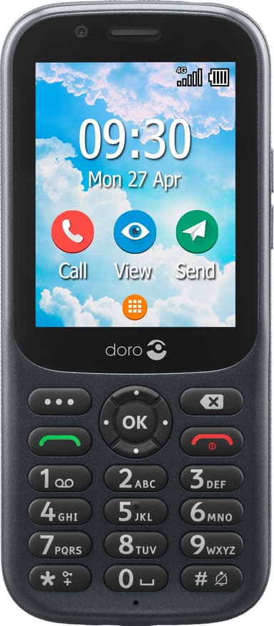 Doro 731X mobiltelefon (grafitt)