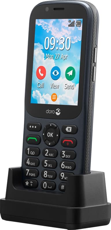 Doro 731X mobiltelefon (grafitt)