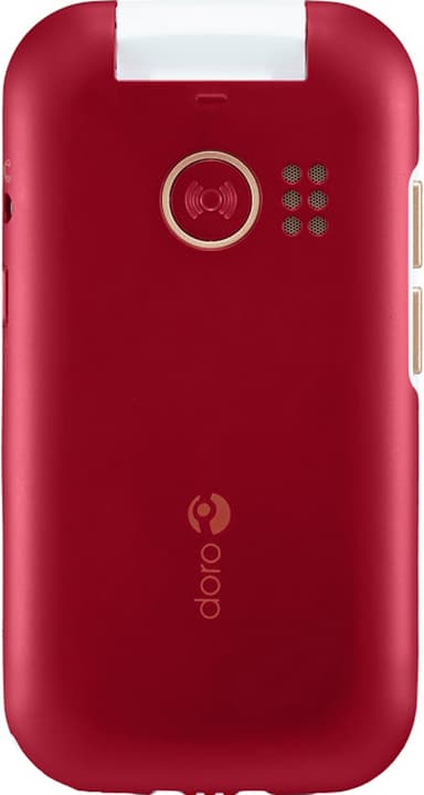 Doro 7081 mobiltelefon (rød/hvit)
