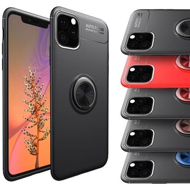 Slim Ringdeksel Apple iPhone 11 Pro (5.8 ")  - Svart, rød