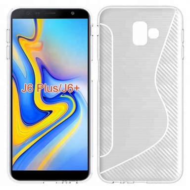 S Line silikondeksel Samsung Galaxy J6 Plus (SM-J610F)  - Gjennomsikti