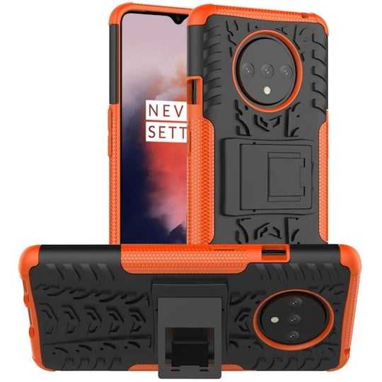 Støtsikkert deksel med stativ OnePlus 7T (HD1903)  - oransje