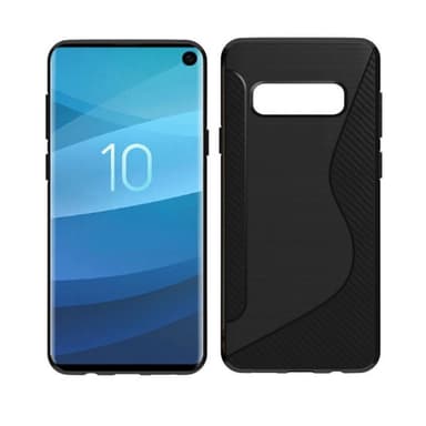 S Line silikondeksel Samsung Galaxy S10 (SM-G973F)  - Svart