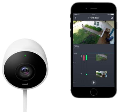 Google Nest Cam Outdoor sikkerhetskamera