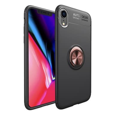 Slim Ringdeksel Apple iPhone XR (6.1")  - Svart rose