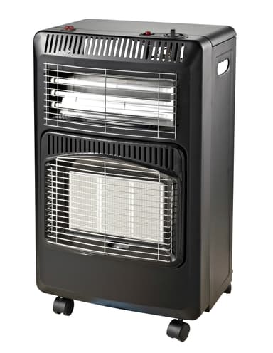 Gassvarmeovn - sammenleggbar, 4,2 kW + elektrisk varmevifte