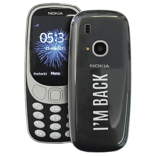 Puro 0.3 Nokia 3310 deksel (gjennomsiktig)