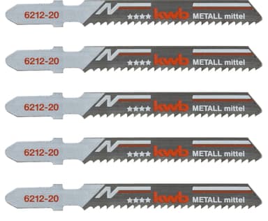Stikksagblad, metall, medium, 5 stk.