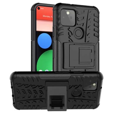 Støtsikker deksel med stativ Google Pixel 5  - Svart