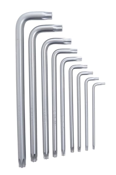 Torx-nøkkelsett 9 deler - CrV-stål