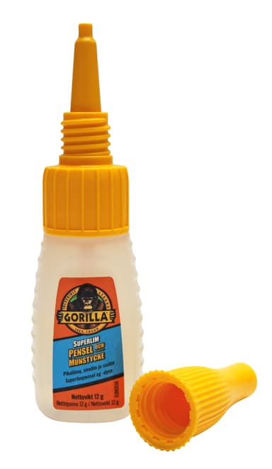 Gorilla Glue superlim med pensel og munnstykke 12 g