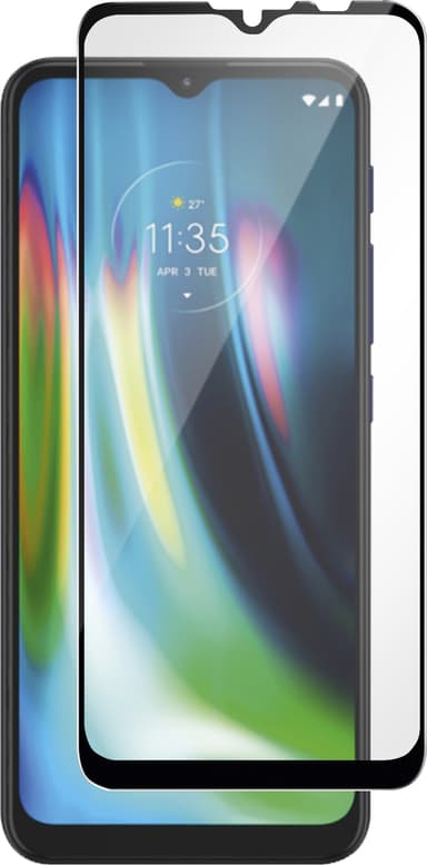Panzer Full-Fit Motorola Moto G9 Play skjermbeskytter (sort)
