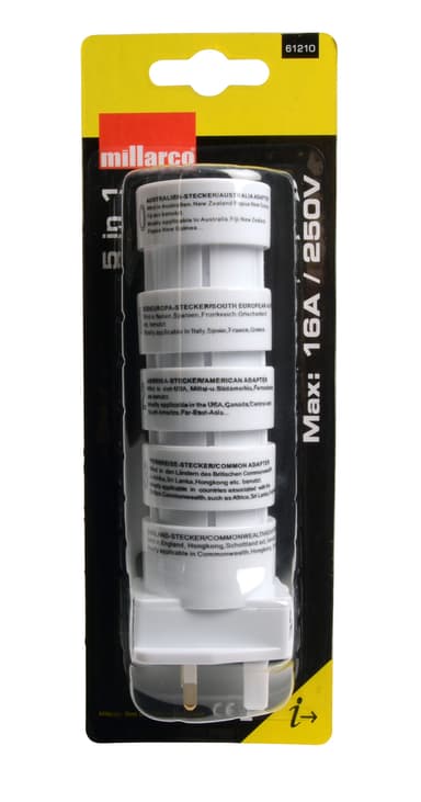 Reiseadapter - 5 i 1