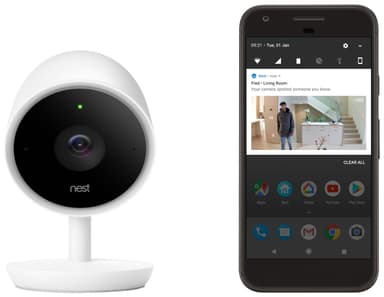 Google Nest Cam IQ intelligent overvåkningskamera