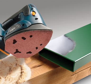 QUICK-STICK trekantet slipepapir, tre og metall K40