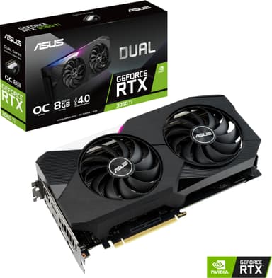ASUS GeForce RTX 3060 Ti 8GB GDDR6 DUAL OC grafikkort