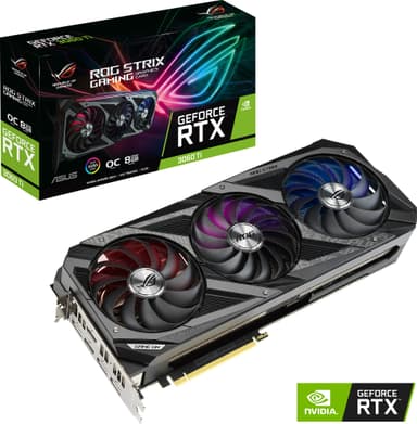 ASUS GeForce RTX 3060 Ti ROG Strix OC 8GB GDDR6 grafikkort