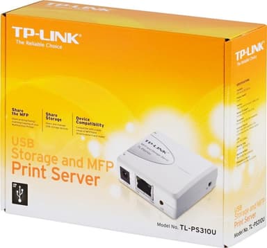 TP-Link MFP (Skrivare/Scan/Fax) Storageserver 1 USB 10/100