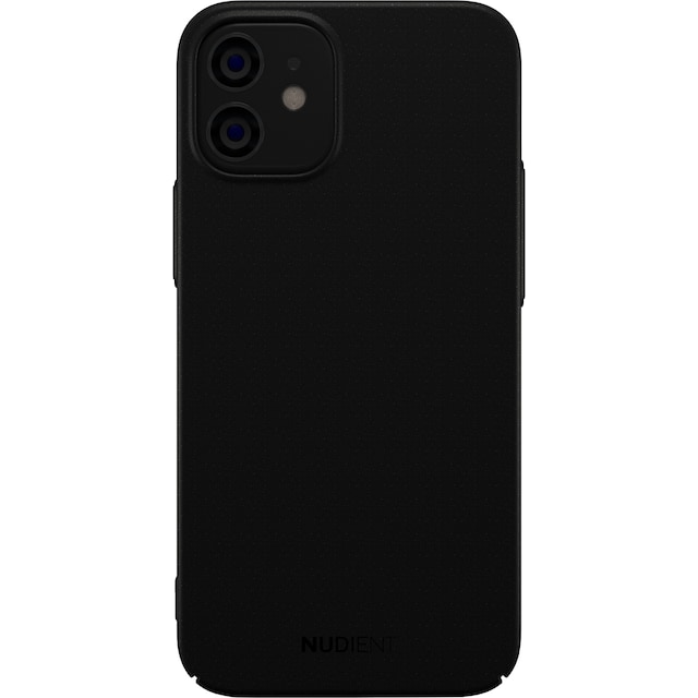 Nudient v2 iPhone 12 Mini slankt deksel (stealth black)