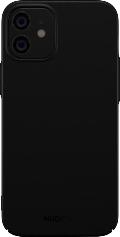 Nudient v2 iPhone 12 Mini slankt deksel (stealth black)