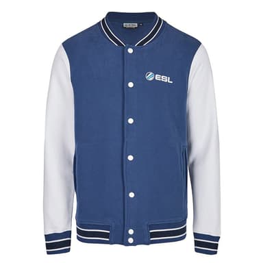 ESL Varsity-jakke (XXL) (blå/hvit)
