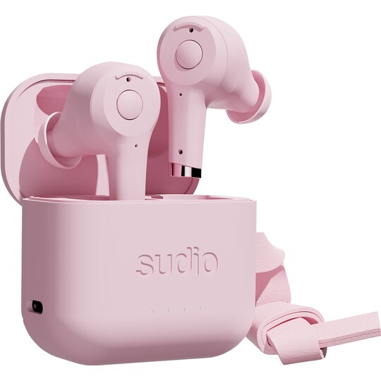Sudio Ett helt trådløse in-ear hodetelefoner (rosa)