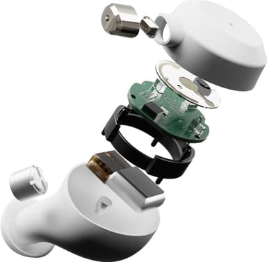 Sudio Fem helt trådløse in-ear hodetelefoner (hvit)