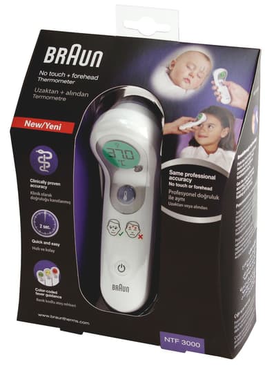Braun No Touch & Forehead pannetermometer NTF3000