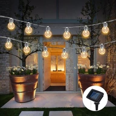 Lysslynge Sollcellelampe 3.8m 10 LEDs IP65