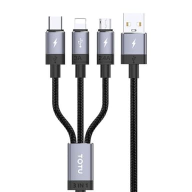 Mobillader 3i1 - iPhone / MicroUsb / USB type-C
