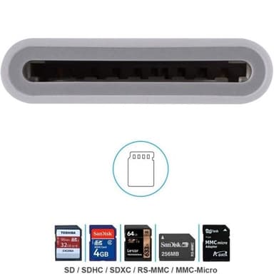 Minneskortadapter SDHC til Lightning