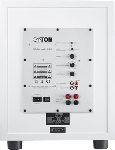 Canton SUB 10.4 aktiv subwoofer (hvit)
