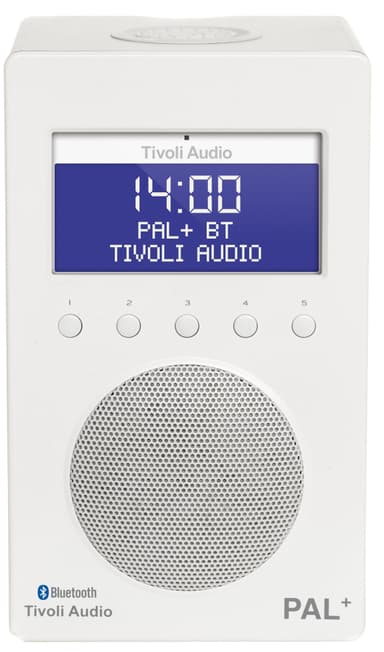 Tivoli Audio PAL+ BT bærbar radio (hvit)