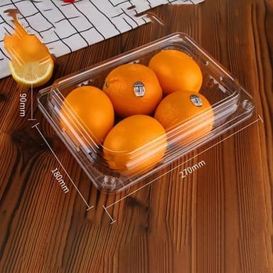 Matbeholder med lokk 27x18x9cm 10-pk