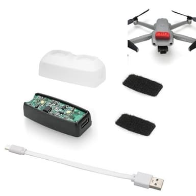 Strobe belysning til DJI Phantom 4 / Mavic Mini / Mavic Air 2 Pro Hvit