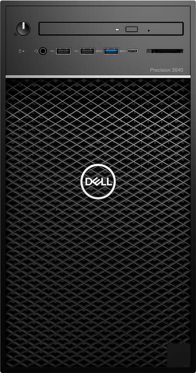 Dell Precision 3640 MT Xeon W/16 GB kompakt stasjonær PC (sort)