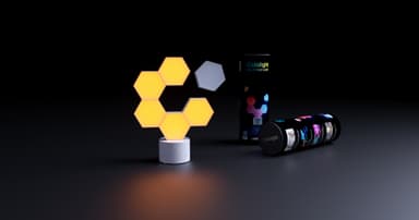 LifeSmart Cololight Pro RGB LED-paneler startpakke LS166A6 (6-pakning)