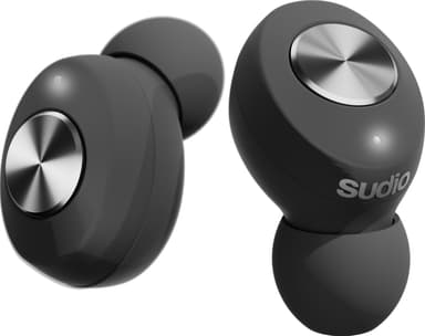 Sudio Tolv helt trådløse in-ear hodetelefoner (sort)