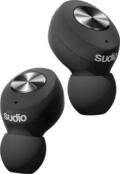 Sudio Tolv helt trådløse in-ear hodetelefoner (sort)