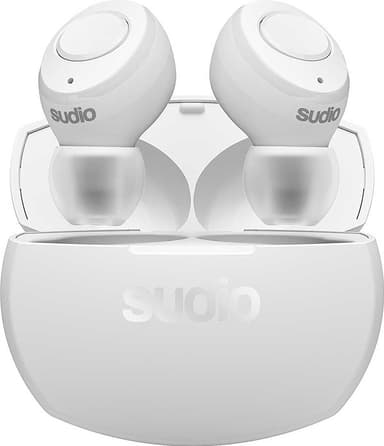 Sudio Tolv R helt trådløse in-ear hodetelefoner (hvit)