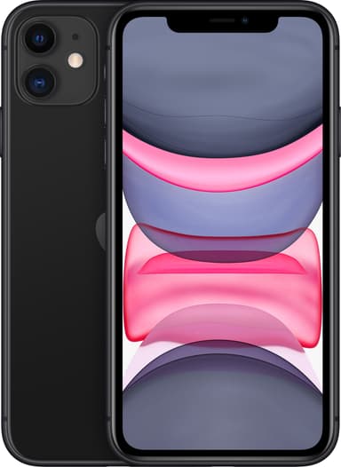 iPhone 11 smarttelefon 64GB (sort)