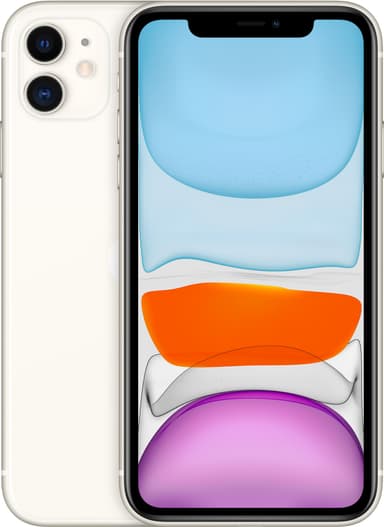 iPhone 11 smarttelefon 128 GB (hvit)