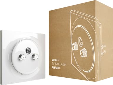 Fibaro Walli N TV-SAT stikkontakt 3300972
