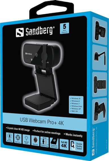 Sandberg Pro Plus 4K UHD webkamera