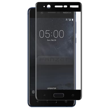 Panzer Curved glassbeskyttelse for Nokia 5 (sort)