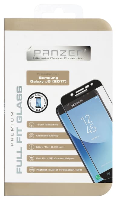 Panzer Full-Fit skjermbeskytter Samsung Galaxy J5 2017