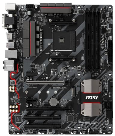 MSI B350 Tomahawk hovedkort