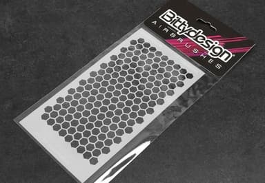 Bittydesign Stensil - Honeycomb V1 Large
